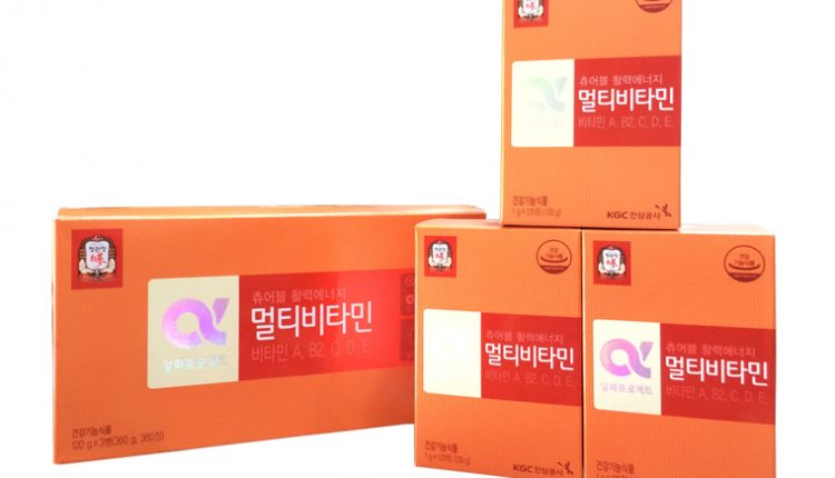 Viên cao hồng sâm Hàn Quốc cao cấp KGC vitamin e hộp 180 viên