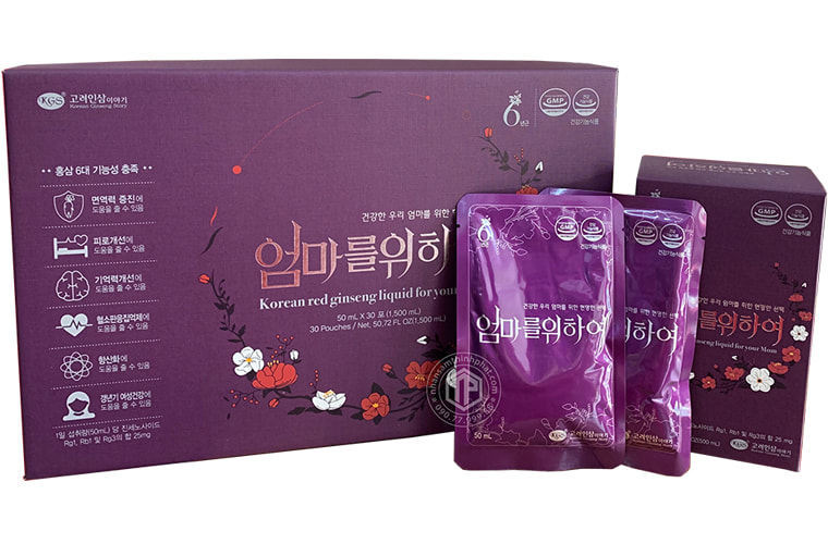 Nước hồng sâm cao cấp cho nữ KGS Hàn Quốc (30 gói x 70 ml)